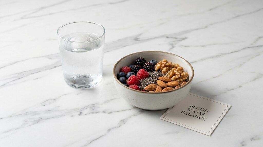 Fiber-rich foods that help manage insulin levels and prevent fat storage.