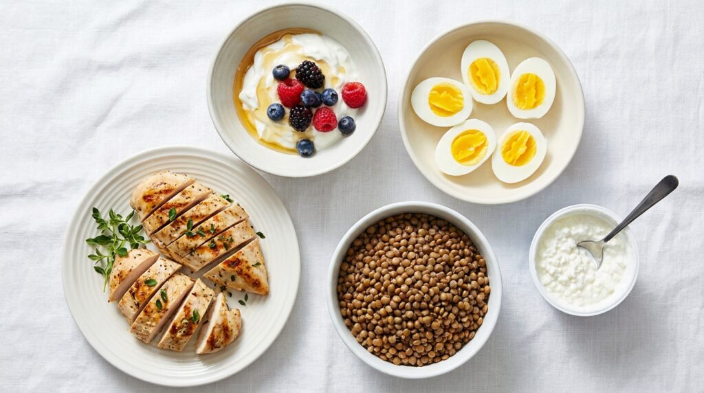 High protein foods to support a low calorie diet and preserve muscle during weight loss